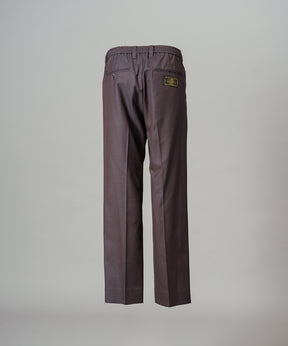 4 Colors Chambray Washable Wool One Tuck Straight Pants