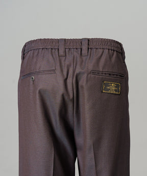 4 Colors Chambray Washable Wool One Tuck Straight Pants