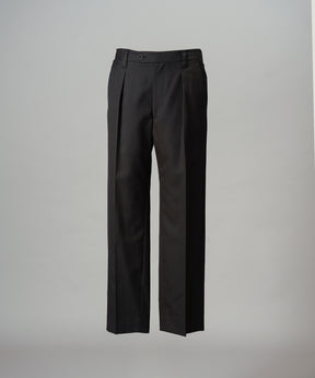 4 Colors Chambray Washable Wool One Tuck Straight Pants