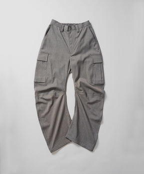 [26AW PRE-ORDER] Banana Curve Silhouette Prime-Wide Cargo Trousers