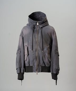 【26AW 預購】Cargo Pocket 鴨布料 Prime-Over 拉鏈連帽外套襯衫式夾克