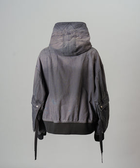 【26AW 預購】Cargo Pocket 鴨布料 Prime-Over 拉鏈連帽外套襯衫式夾克