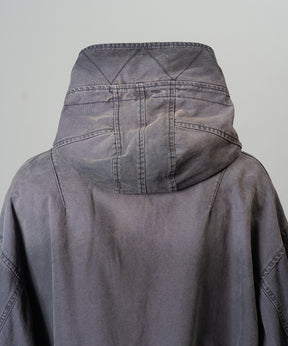 【26AW 預購】Cargo Pocket 鴨布料 Prime-Over 拉鏈連帽外套襯衫式夾克