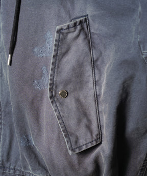 【26AW 預購】Cargo Pocket 鴨布料 Prime-Over 拉鏈連帽外套襯衫式夾克