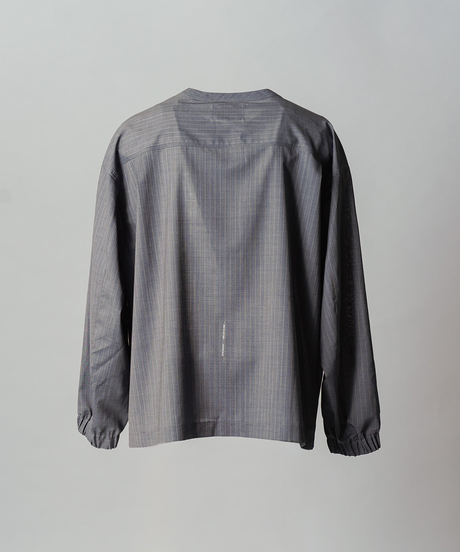 【26SS PRE-ORDER】T/W Sheer Stripe Prime-Over Side Slit Pullover Shirt