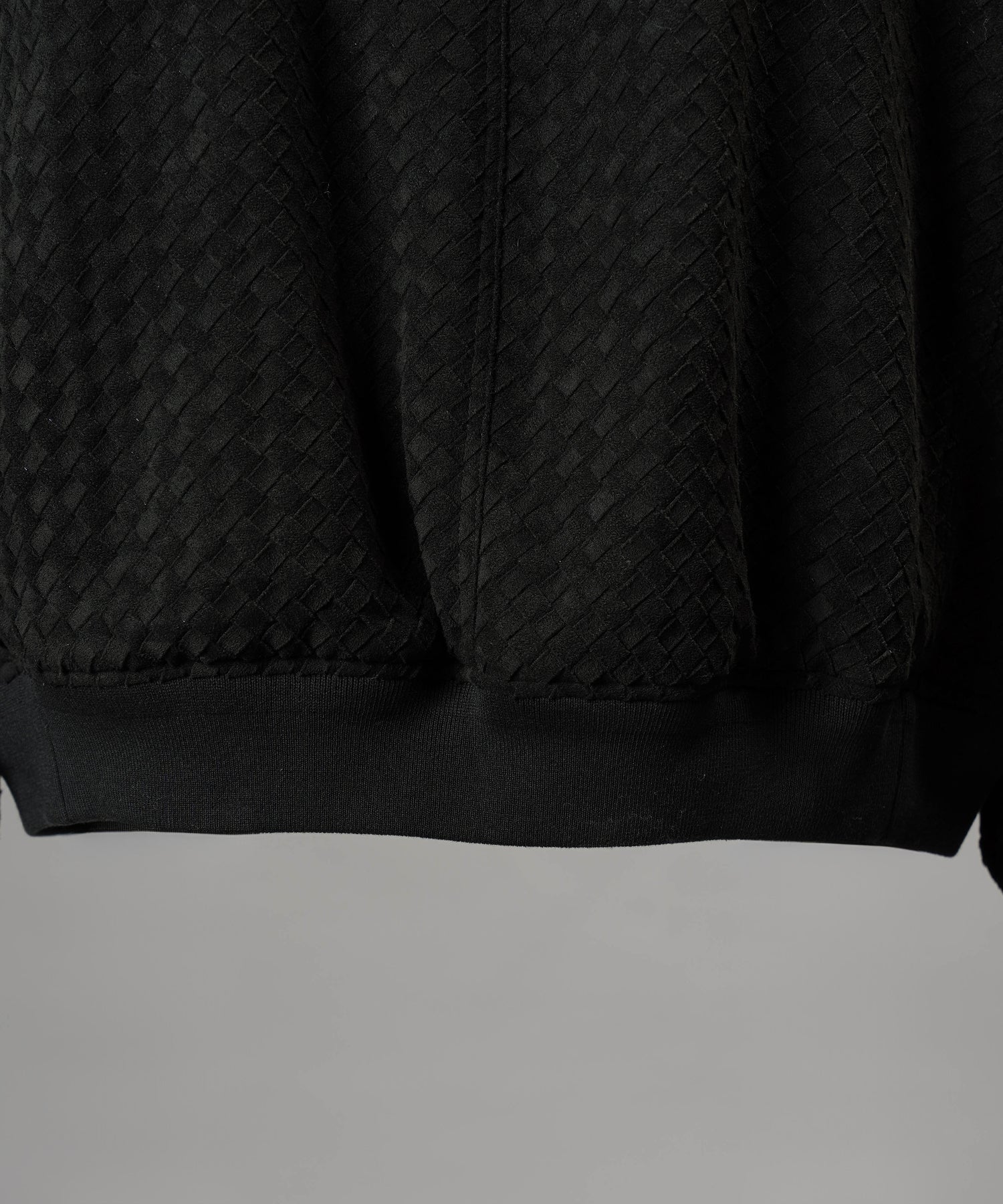 【26AW PRE-ORDER】アーティフィシャルスウェードテープニッティングプライムオーバースタンドブルゾン