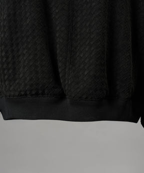 【26AW PRE-ORDER】アーティフィシャルスウェードテープニッティングプライムオーバースタンドブルゾン