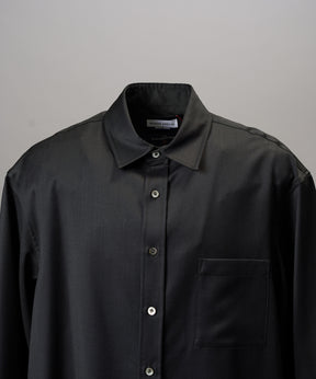 【26SS PRE-ORDER】Airy Striped Gabardine Prime-Over Short-sleeved Shirt