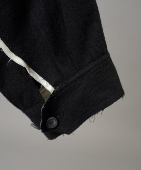 【26AW PRE-ORDER】ウールコットントリミングミックスプライムオーバーファティーグシャツジャケット