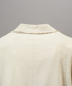 【26AW PRE-ORDER】ディープフロントネックプライムオーバー3Bウールリネンスキッパーシャツ