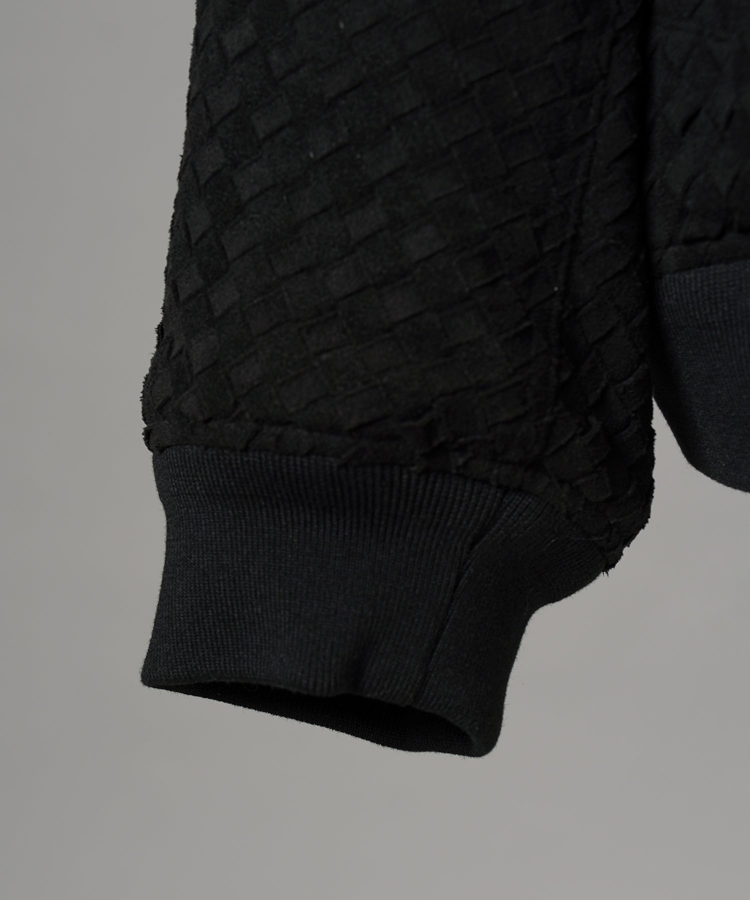 【26AW PRE-ORDER】アーティフィシャルスウェードテープニッティングプライムオーバースタンドブルゾン