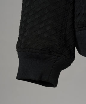【26AW PRE-ORDER】アーティフィシャルスウェードテープニッティングプライムオーバースタンドブルゾン