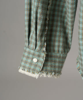 【26AW PRE-ORDER】デストロイダメージプライムオーバーコットンネルウエスタンシャツ