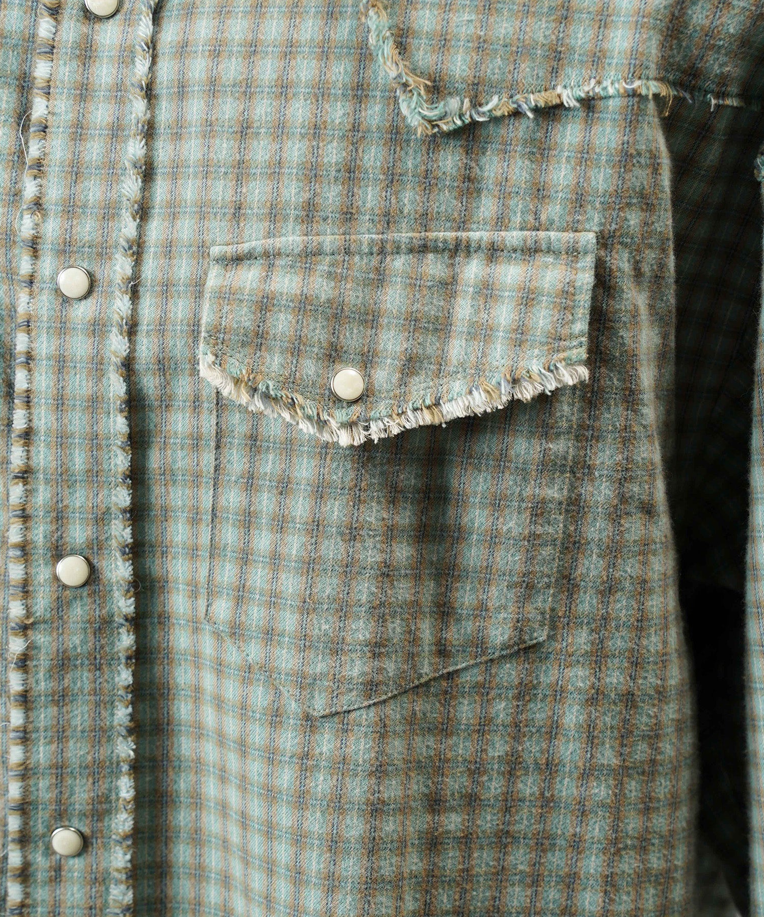 【26AW PRE-ORDER】デストロイダメージプライムオーバーコットンネルウエスタンシャツ