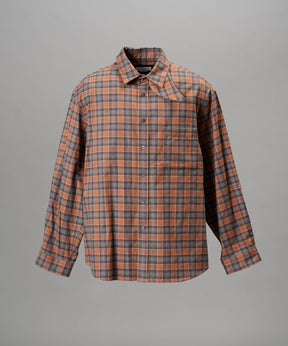 [26AW PRE-ORDER] [Italian dead stock fabric] Prime over regular collar shirt coat