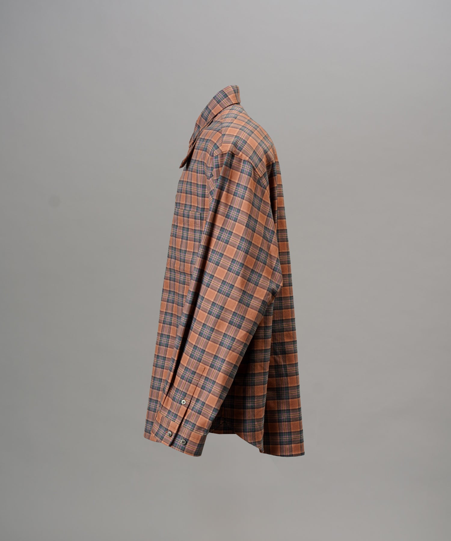 [26AW PRE-ORDER] [Italian dead stock fabric] Prime over regular collar shirt coat