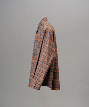 [26AW PRE-ORDER] [Italian dead stock fabric] Prime over regular collar shirt coat