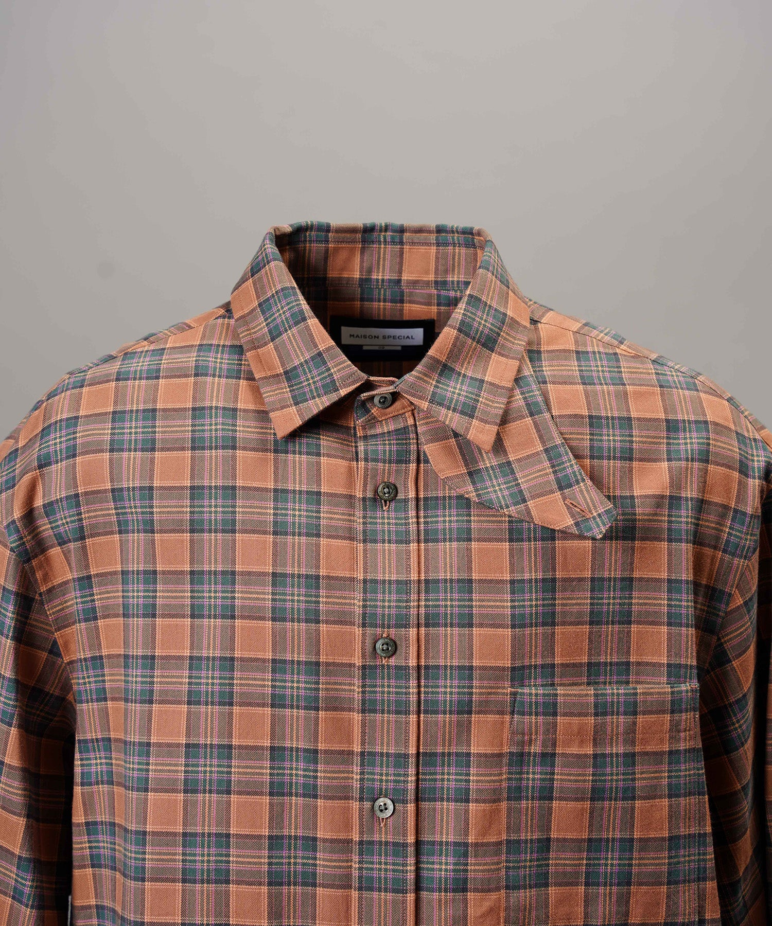 [26AW PRE-ORDER] [Italian dead stock fabric] Prime over regular collar shirt coat