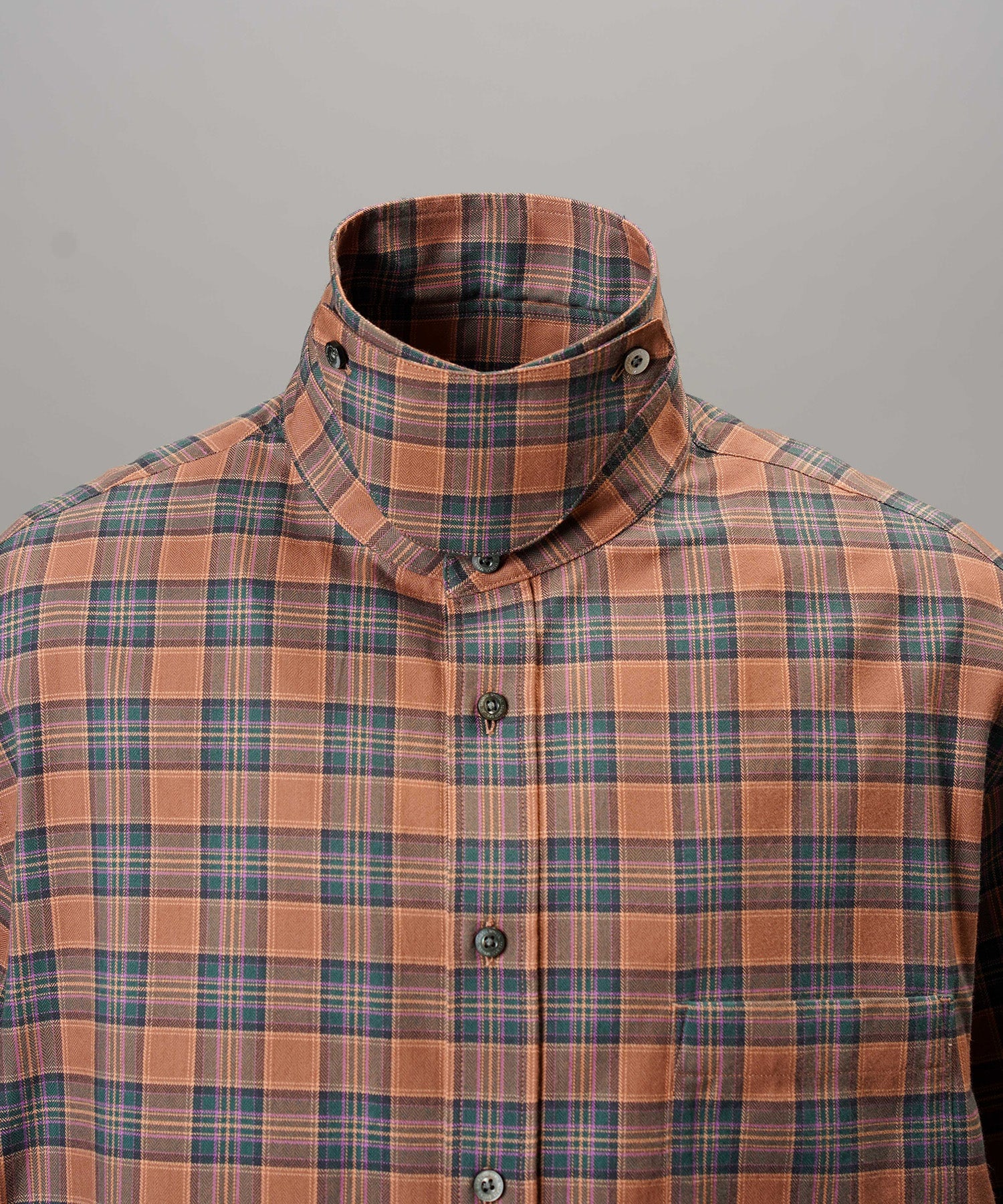 [26AW PRE-ORDER] [Italian dead stock fabric] Prime over regular collar shirt coat