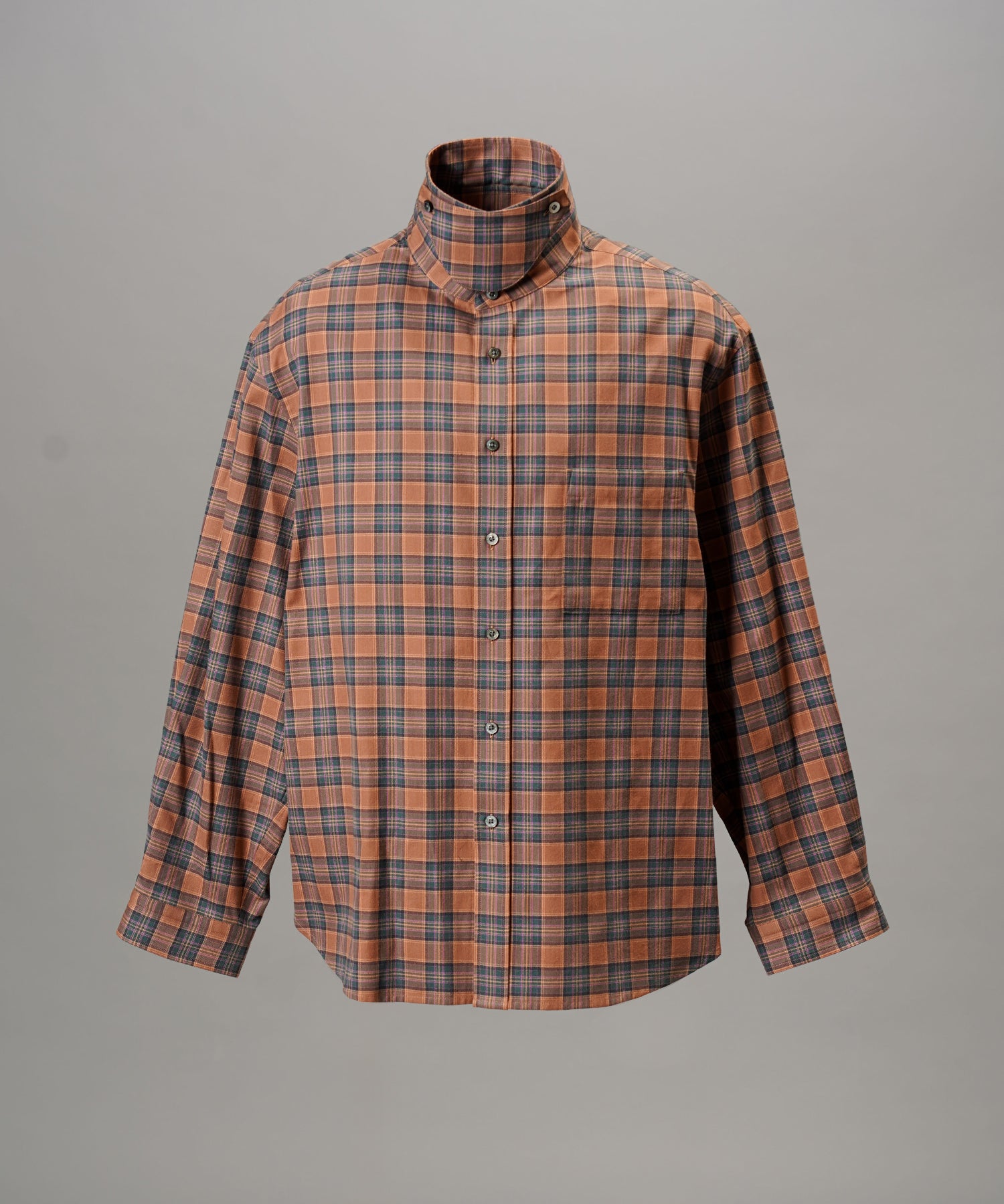 [26AW PRE-ORDER] [Italian dead stock fabric] Prime over regular collar shirt coat