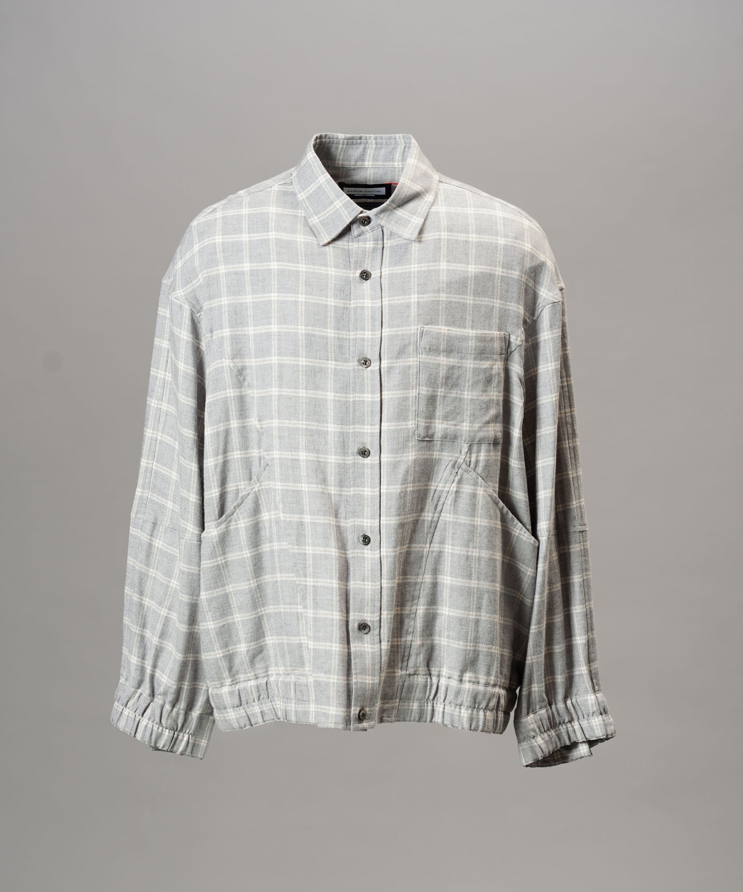 [Italian Dead Stock Fabric] Prime-Over Regular Collar Long Sleeve Shirt