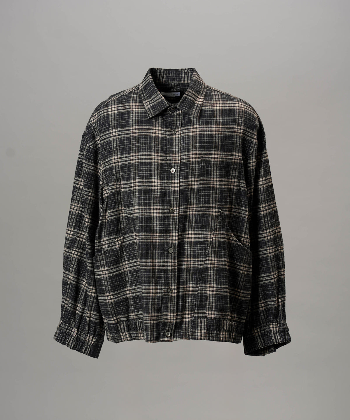 [Italian Dead Stock Fabric] Prime-Over Regular Collar Long Sleeve Shirt