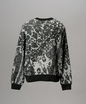 【26AW PRE-ORDER】All-over Paisley Jacquard Prime-Over Crew Neck Knit Tops