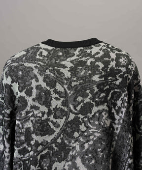 【26AW PRE-ORDER】All-over Paisley Jacquard Prime-Over Crew Neck Knit Tops