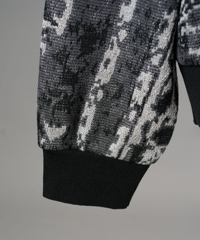 【26AW PRE-ORDER】All-over Paisley Jacquard Prime-Over Crew Neck Knit Tops