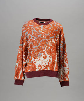 【26AW PRE-ORDER】All-over Paisley Jacquard Prime-Over Crew Neck Knit Tops