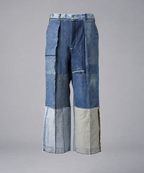 Sustainable remake hem design prime wide denim