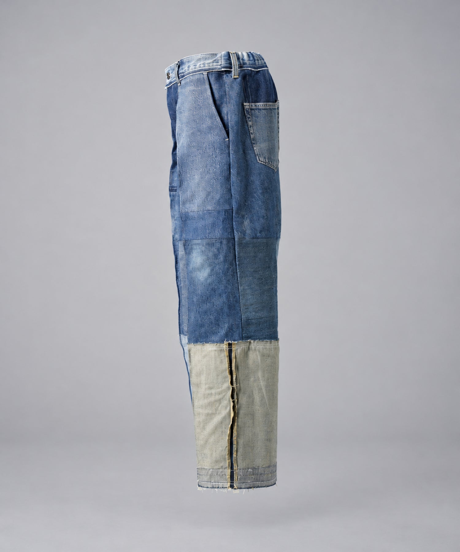 Sustainable remake hem design prime wide denim