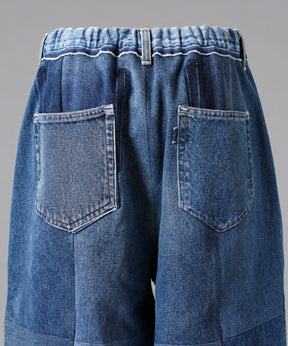 Sustainable remake hem design prime wide denim