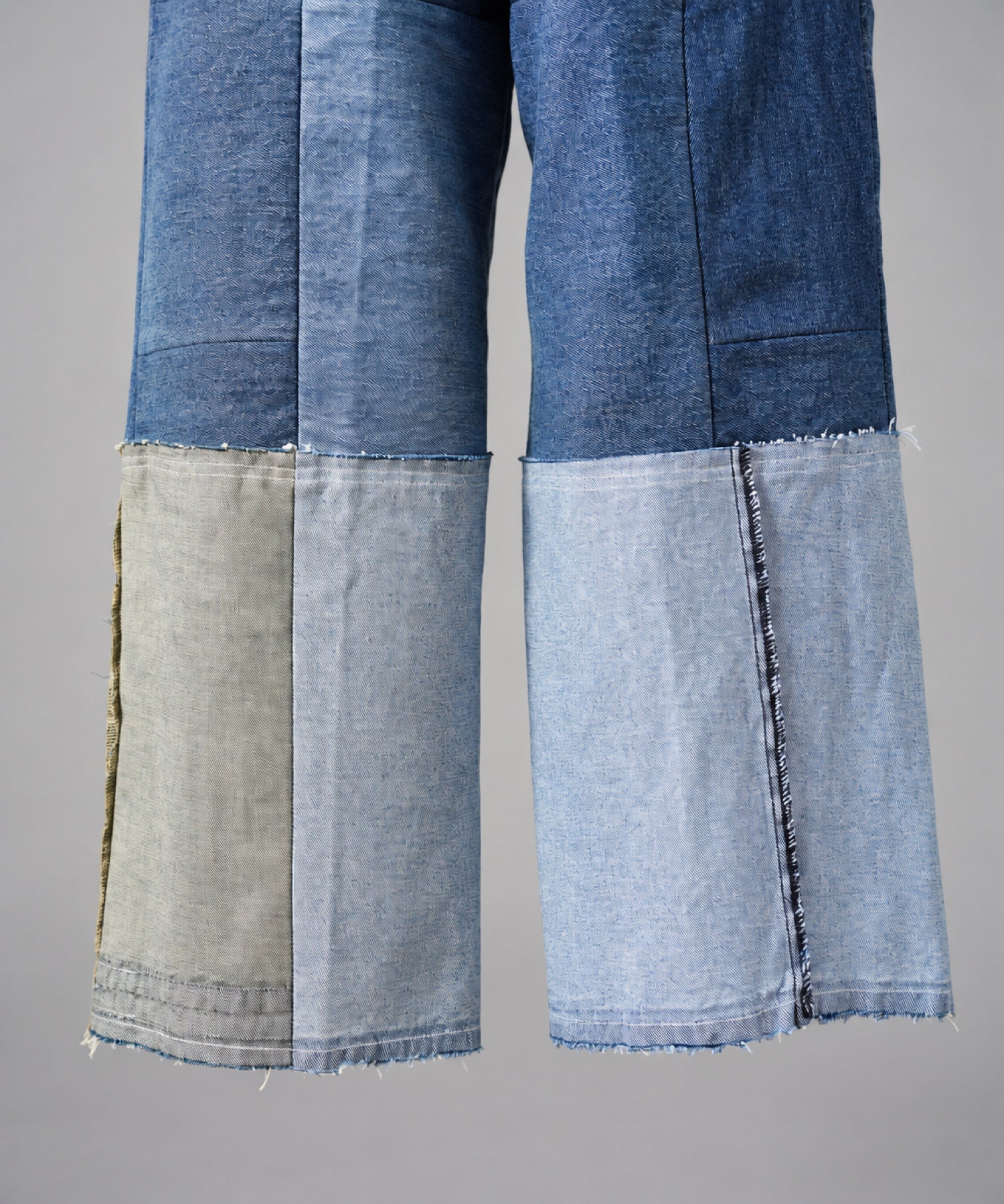 Sustainable remake hem design prime wide denim