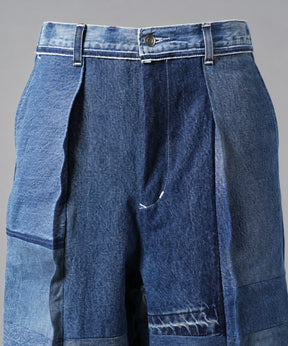 Sustainable remake hem design prime wide denim