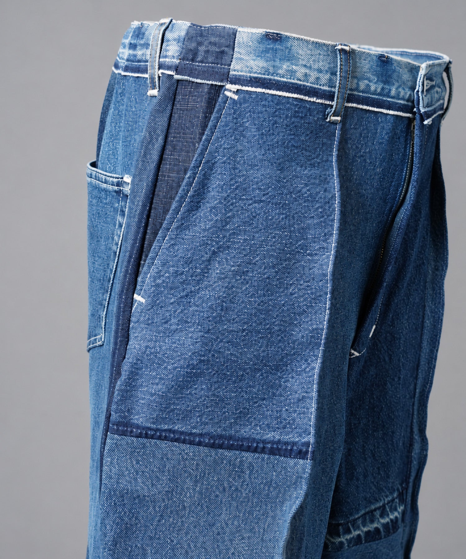 Sustainable remake hem design prime wide denim