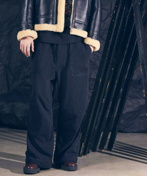 HEAVY-WEIGHT SWEAT SNOW WIDE PANTS