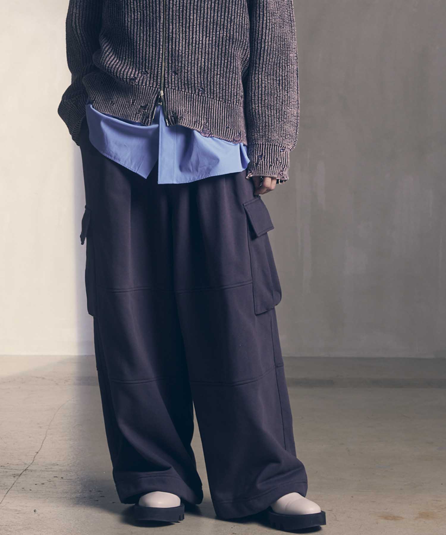 HEAVY-WEIGHT SWEAT PRIME-WIDE CARGO PANTS