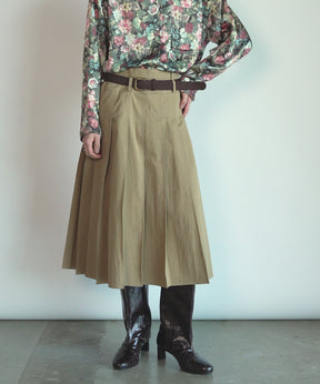【26WINTER PRE-ORDER】Double-Waist Pleated Skirt
