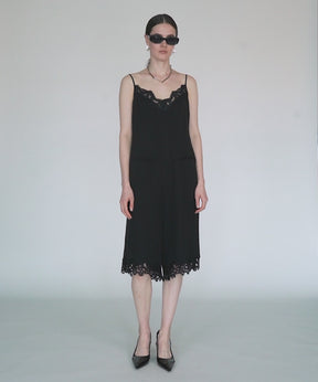 【2026Summer PRE-ORDER】Lace Trim Short Jumpsuit