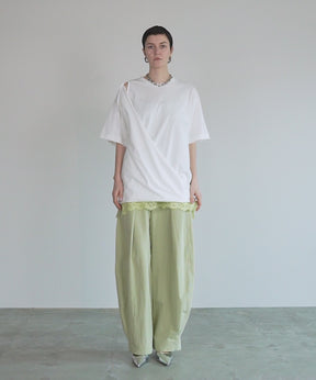 不对称垂坠 T 恤