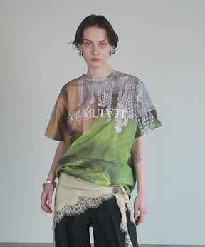 Fabric Photo Over T-Shirt