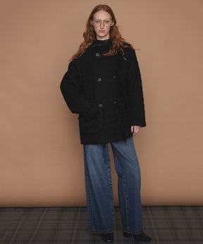 【26WINTER COLLECTION】Double-Breasted Tweed Midi Coat