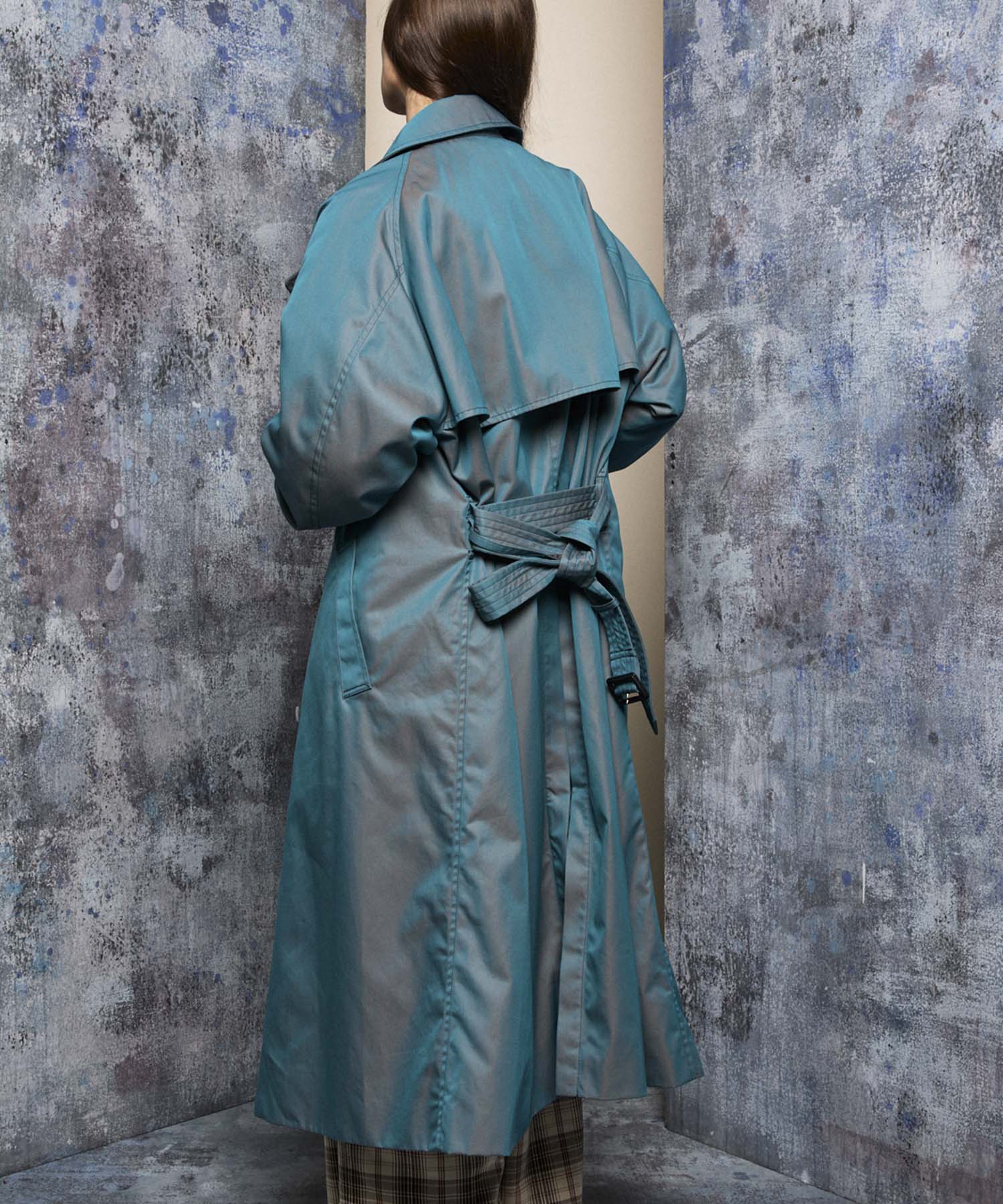 120/2/2/2/2/2/SUVIN Cotton Gabardine Prime-Over Trench Coat