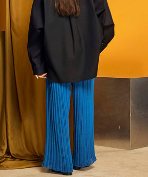 【24AW PRE-ORDER】Prime-Wide Sheer Rib Knit Pants