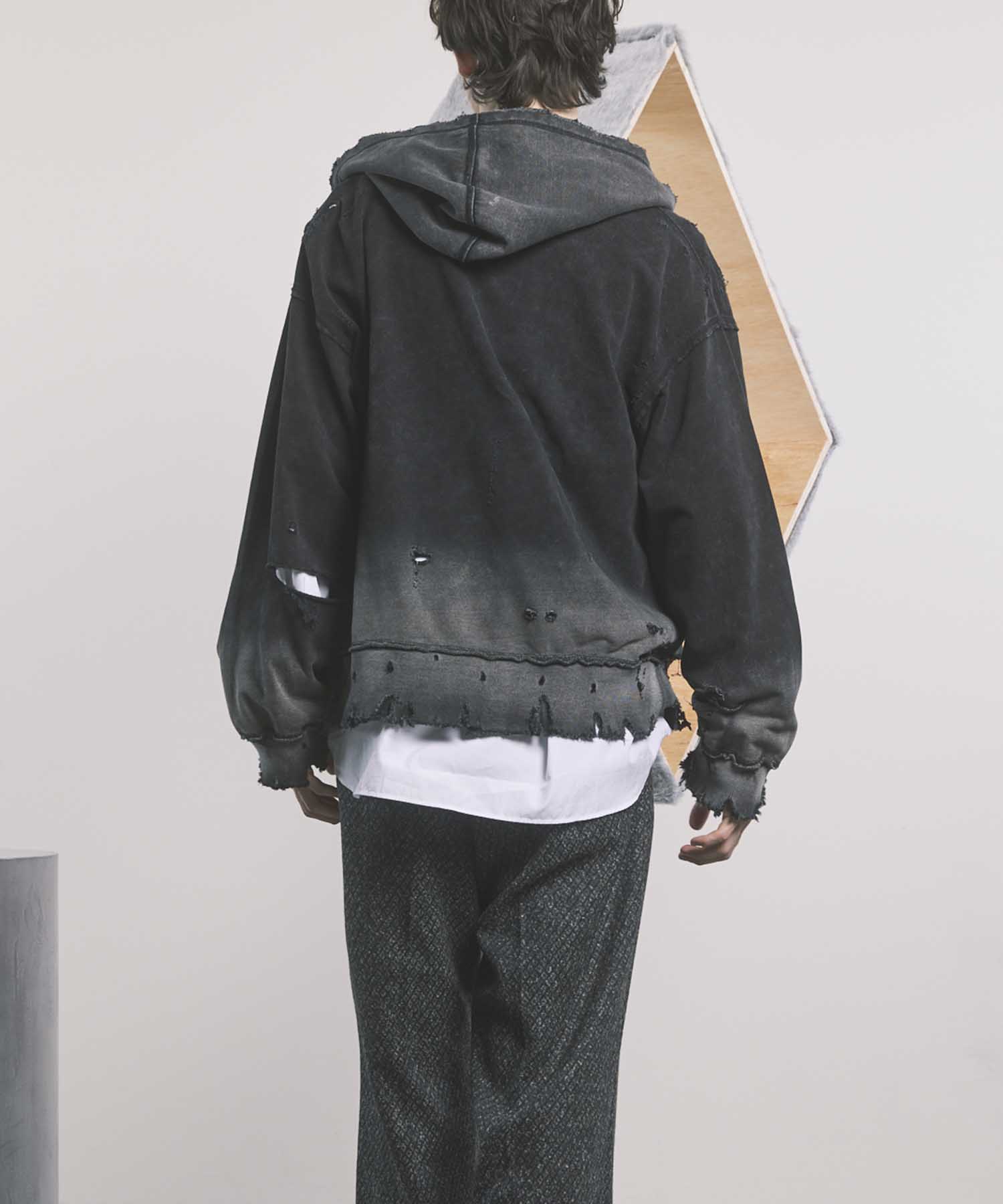 [24AW Pre-Order] SANDBLASTING SWEAT PRIME-OVER ZIP HOODIE (Copy)