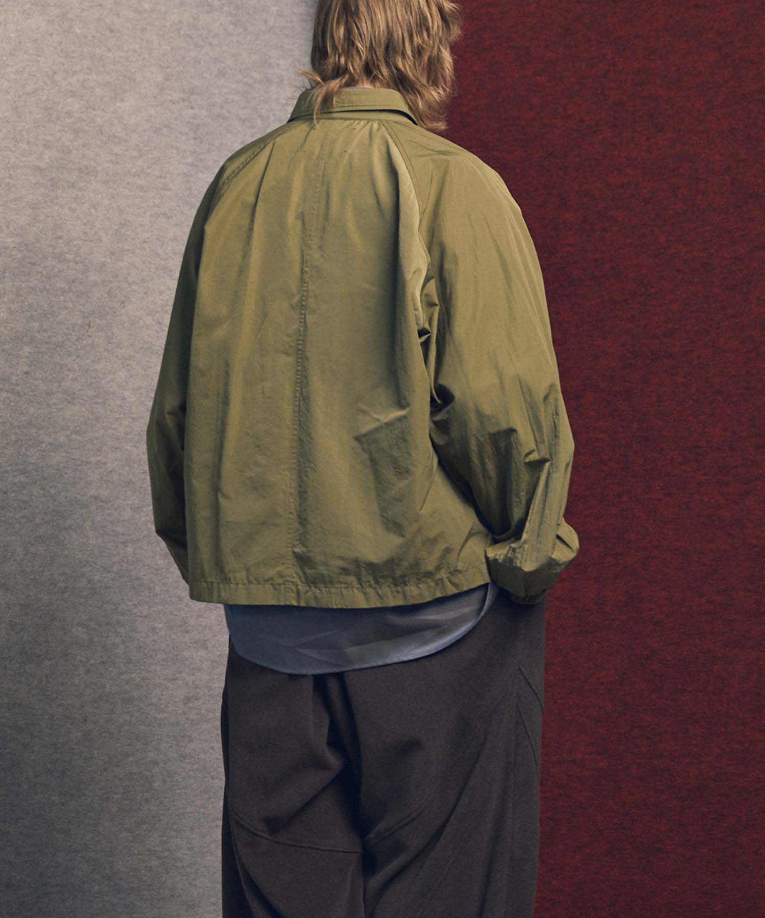 Prime-Over Raglan Sleeve Pocket Shirts Blouson