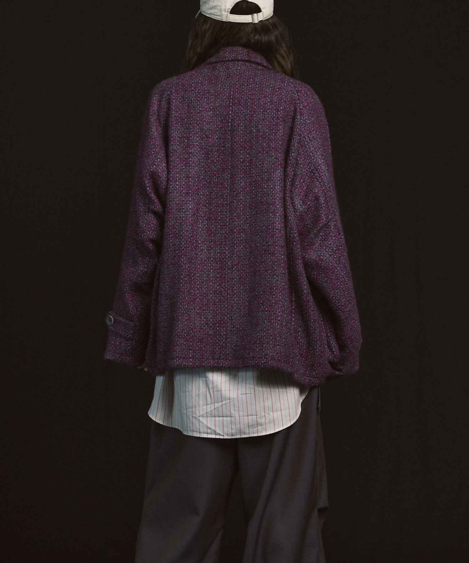 [이탈리아 데드 스톡 패브릭] 프라임 오버 라글란 슬리브는 칼레인 블루슨