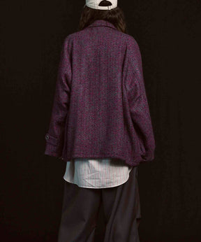 [이탈리아 데드 스톡 패브릭] 프라임 오버 라글란 슬리브는 칼레인 블루슨