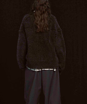 Gradation Short Length Prime-Over V-Neck Knit Pullover